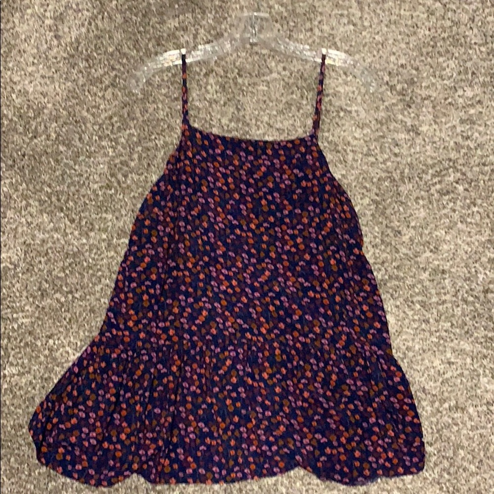 Navy Flower Babydoll Blouse